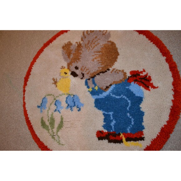 Cottage Core Sweet Childs Latch Hook Shillcraft Rug - Picture 4 of 6